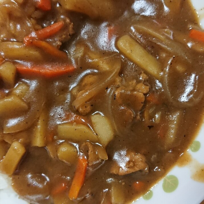 中華鍋でカレー